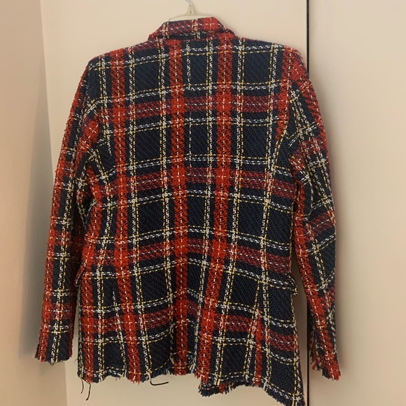 Blank NYC Double Breasted Prep School Plaid Blazer - Picture 13 of 15
